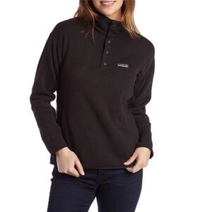 Patagonia Lightweight Better Sweater Marsupial Pullover Black Sz XS